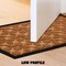 G128 Home Entrance Brown Geometric Floral Pattern Door Mat | 23x35 In | Thick Absorbent Natural Rubber Non Slip, Indoor/Outdoor, Easy Clean, Welcome Mats for Front Door/Patio/Garage